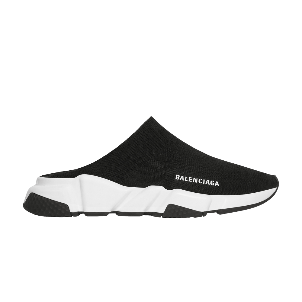 Balenciaga Speed Mule Black White