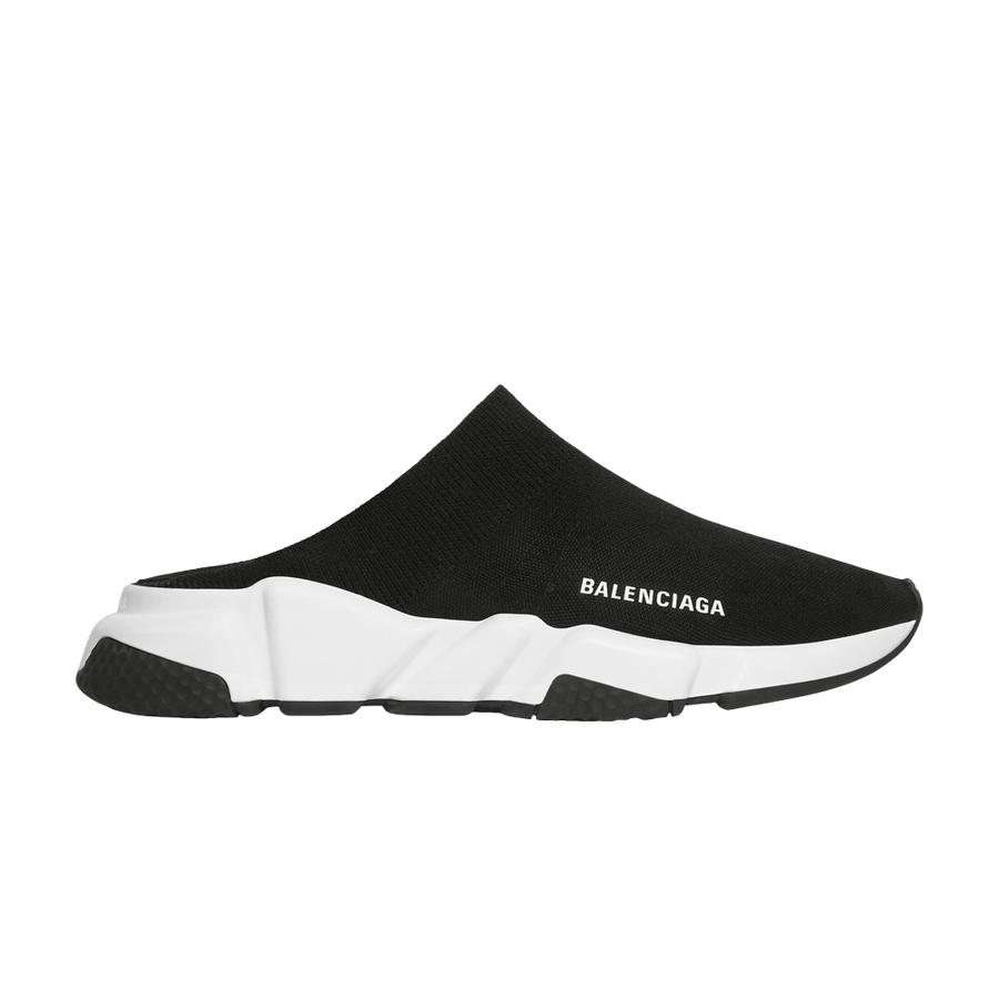 Balenciaga Speed Mule Black White