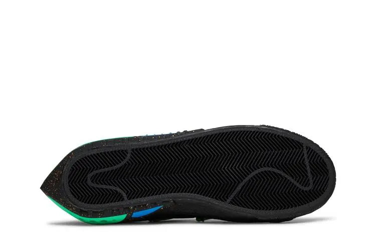 Off White x Blazer Low Black And Electro Green