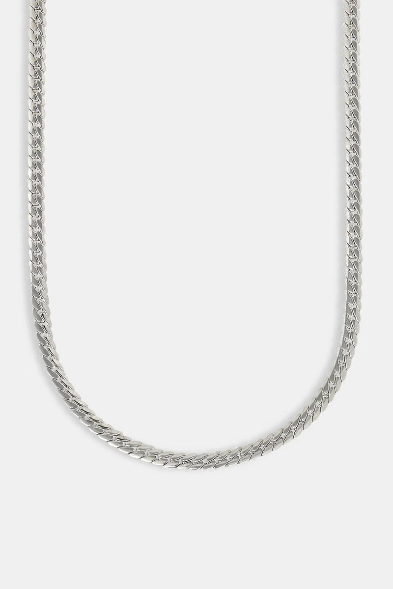 Micro Miami Cuban Link Chain in White Gold- 4mm