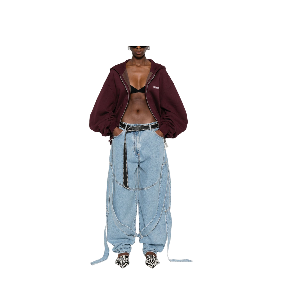 Light Blue Denim Classic Five Pockets Pants