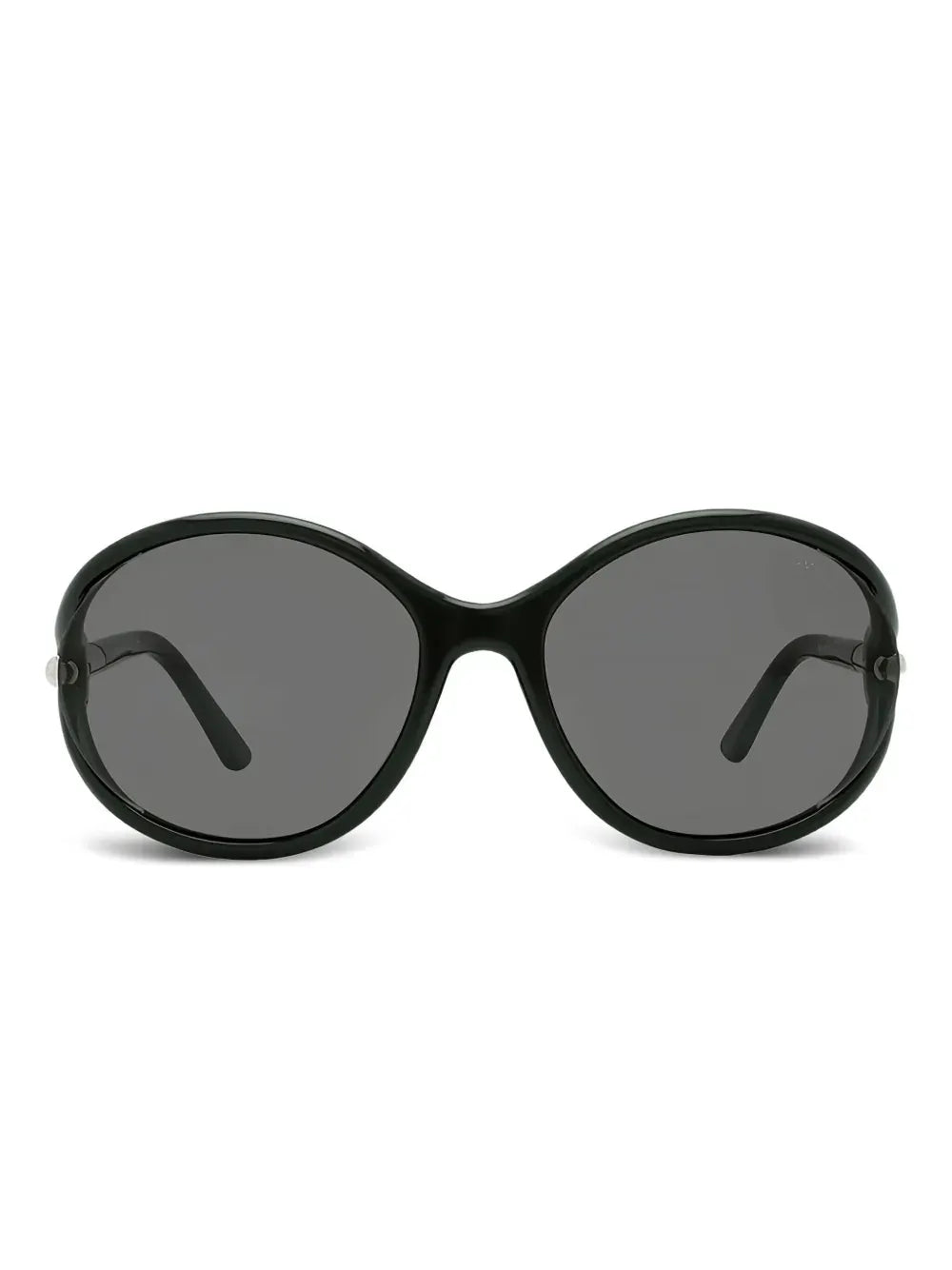 round-frame semi-rim sunglasses