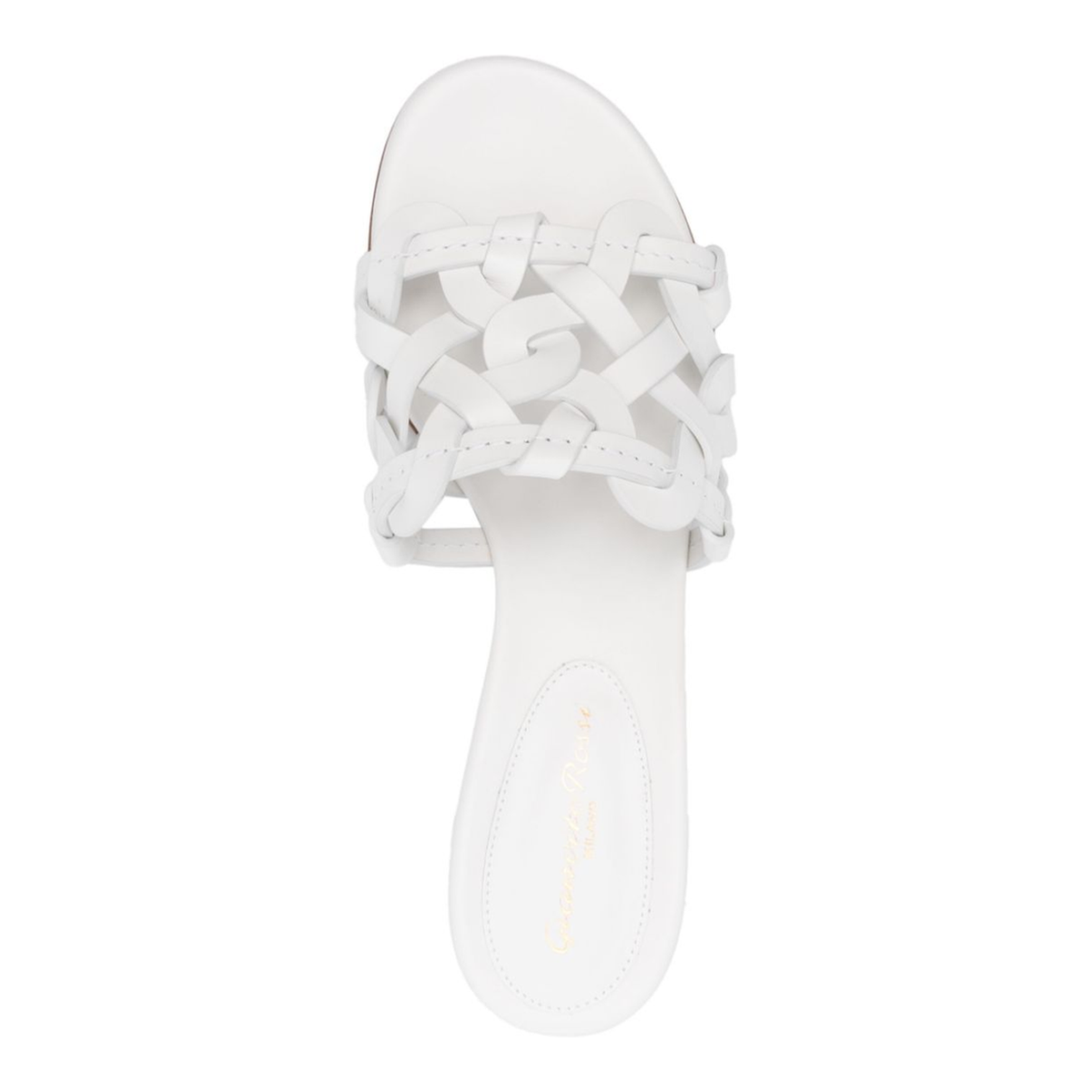 Leather Sandals In White