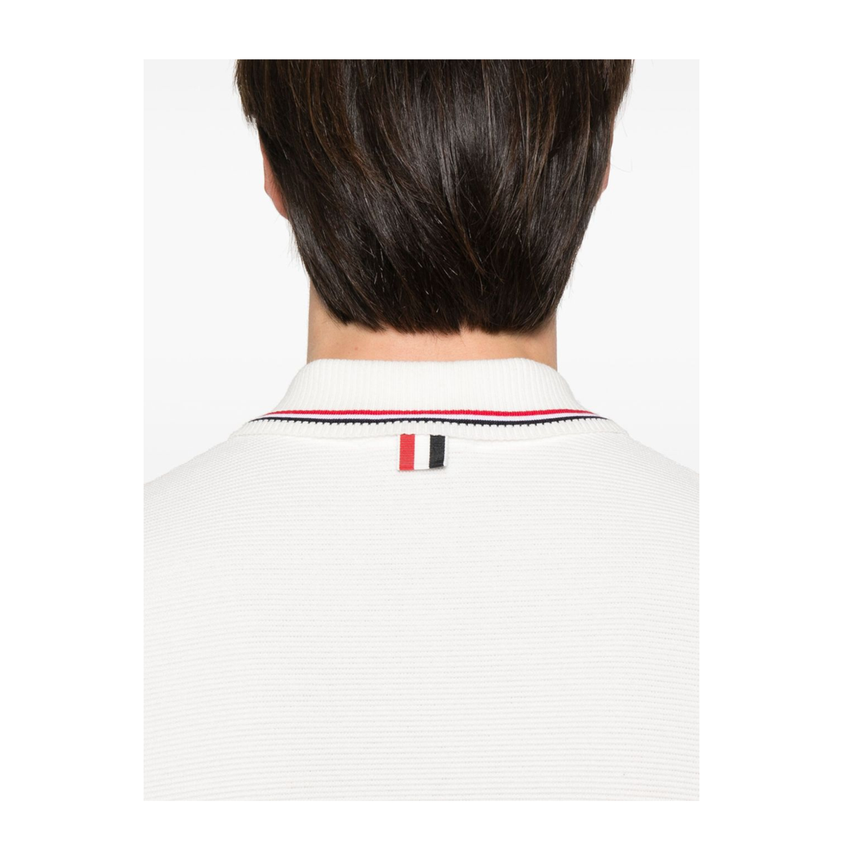 Cotton Waffle Rib Cuff Polo