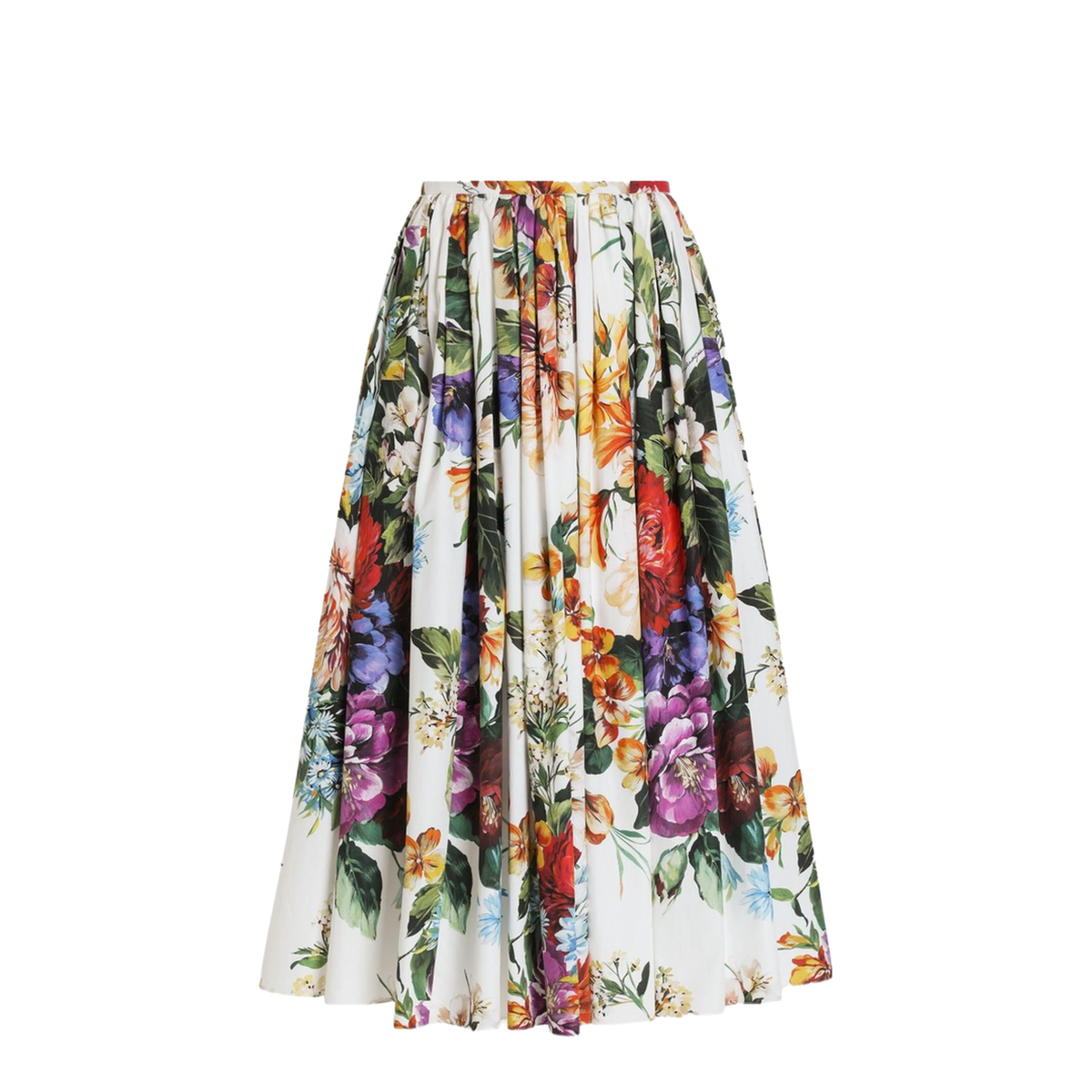 Floral Print Midi Skirt