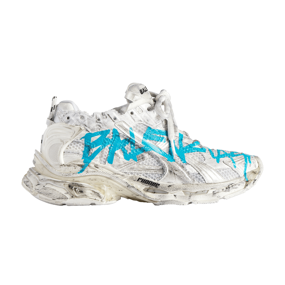 Balenciaga Runner Graffiti White Blue