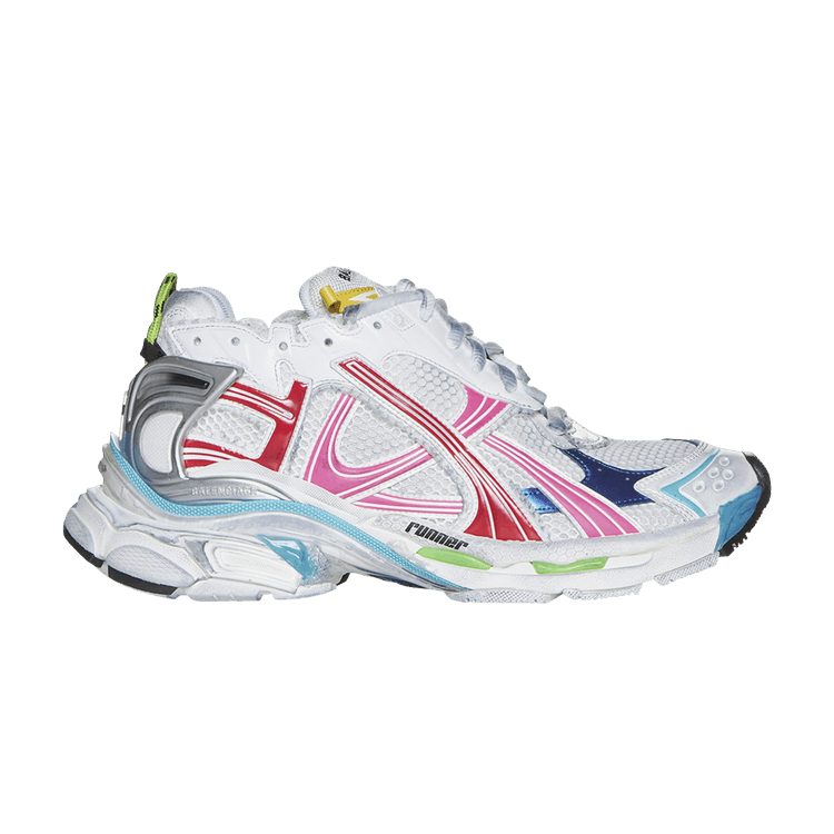 Balenciaga Runner Sneaker Worn-Out - White Multi-Color