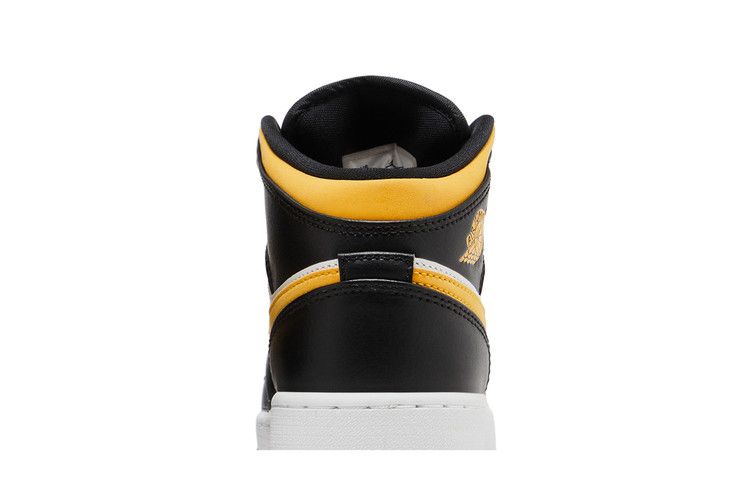 Air Jordan 1 Mid GS Black University Gold