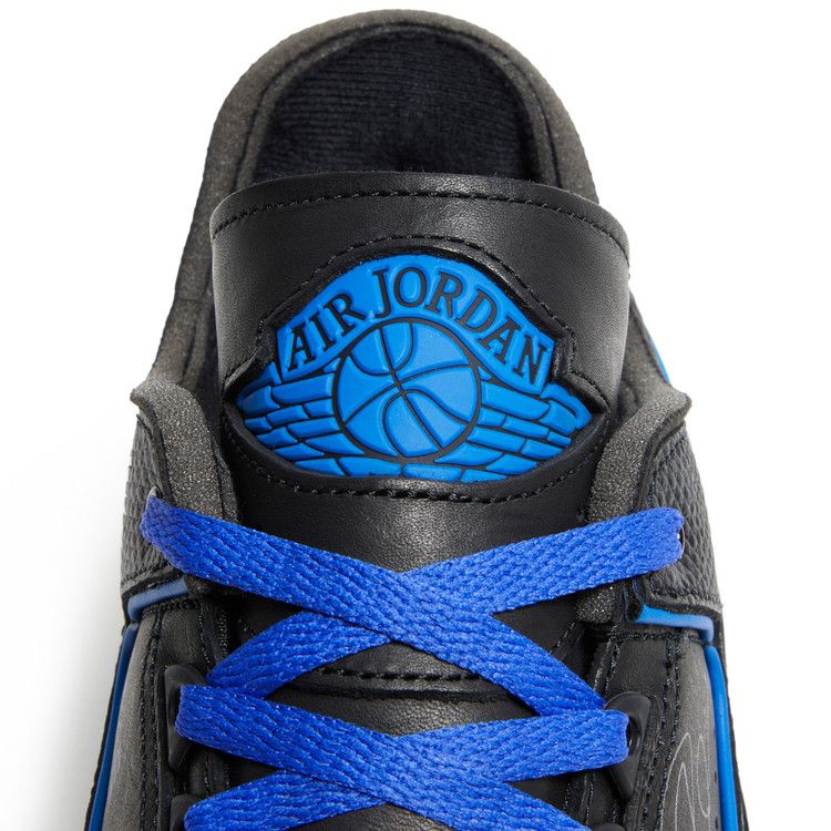 Off White x Air Jordan 2 Retro Low SP Black Varsity Royal