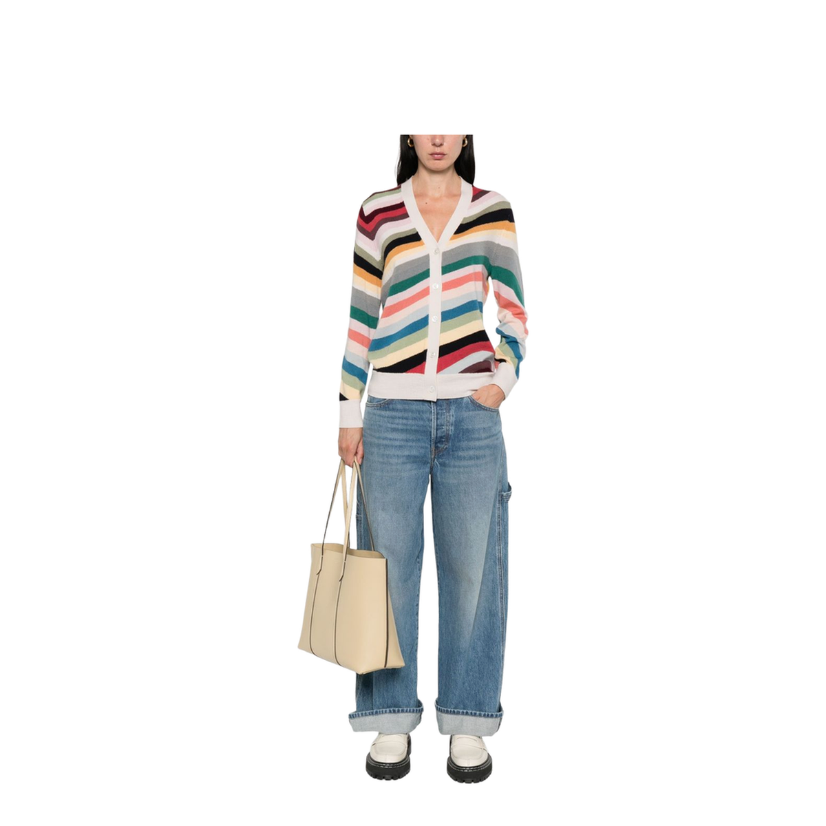 Striped Wool Cardigan