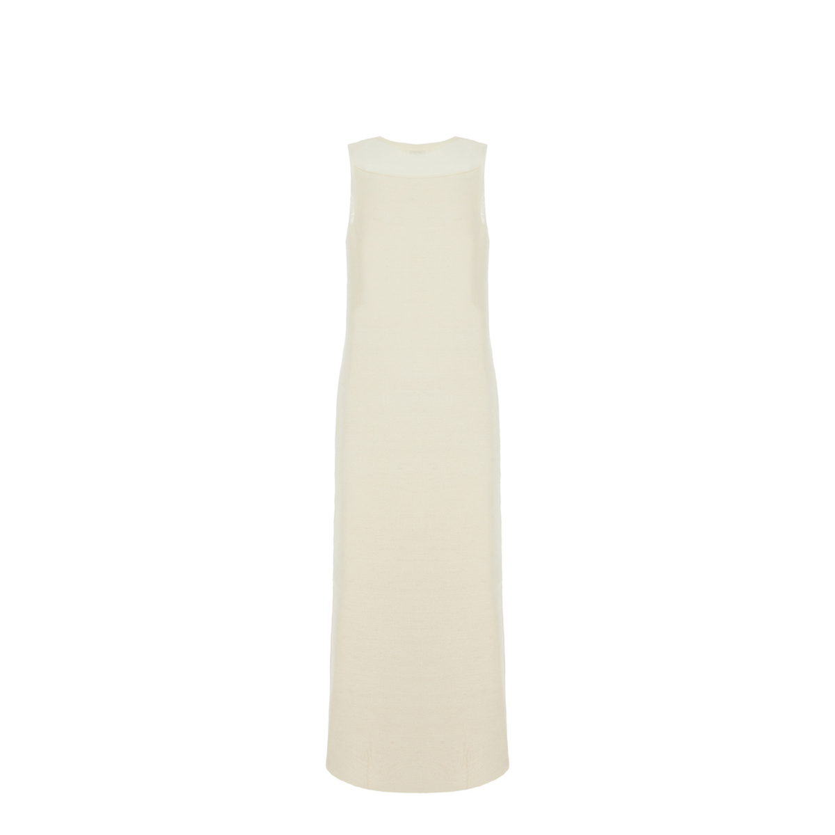 Ivory Wool Blend Dress