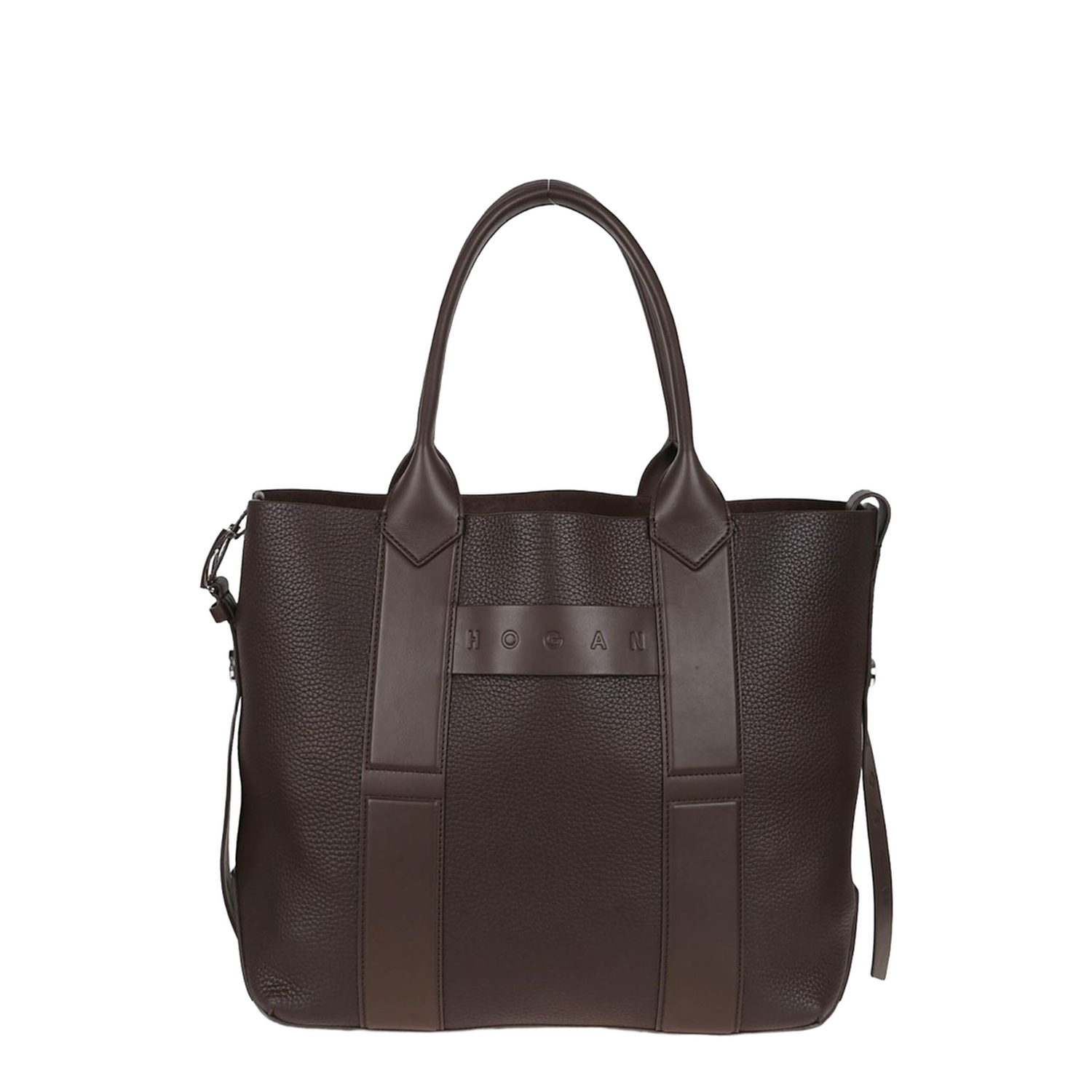 Script Shopping Bag Medium Brown
