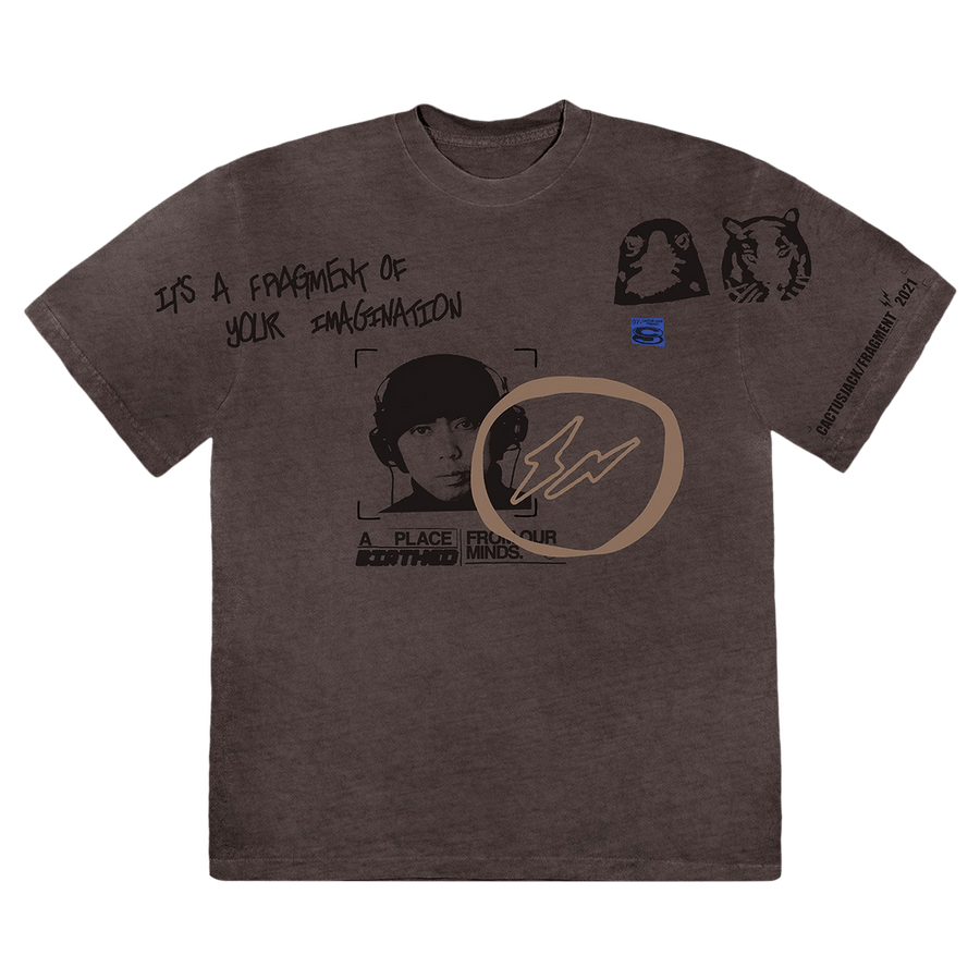 Cactus Jack by Travis Scott For Fragment Hiroshi T-Shirt Grey
