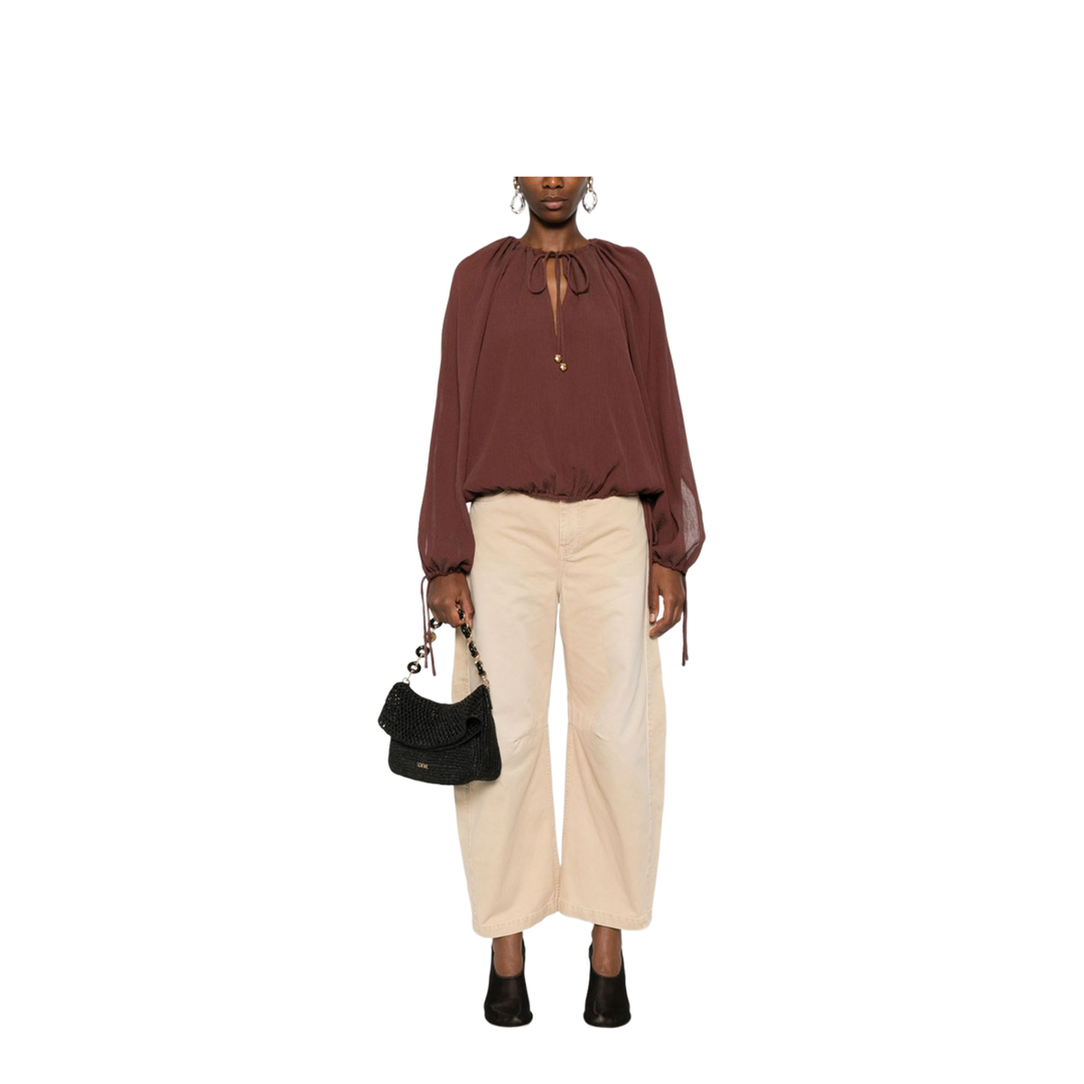 Cotton and Silk Blend Blouse