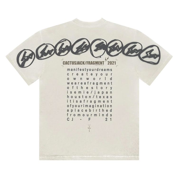 Cactus Jack by Travis Scott For Fragment Manifest T-Shirt White