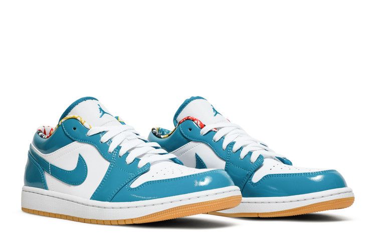 Air Jordan 1 Low Barcelona Cyber Teal