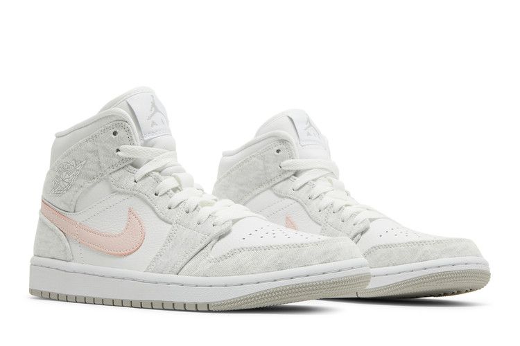 Wmns Air Jordan 1 Mid Se White Light Iron Ore