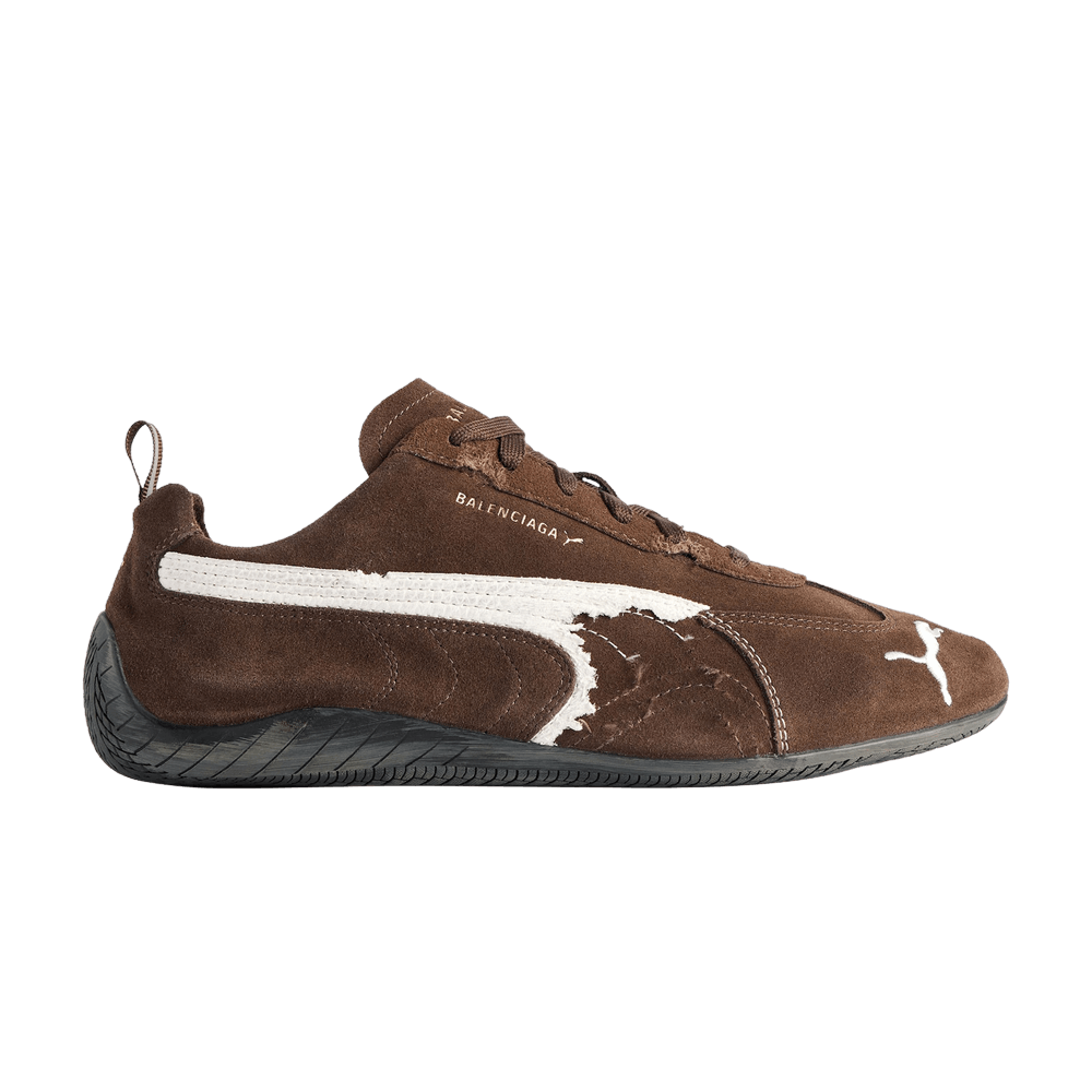 Balenciaga x Puma Speedcat Suede Distressed Brown White