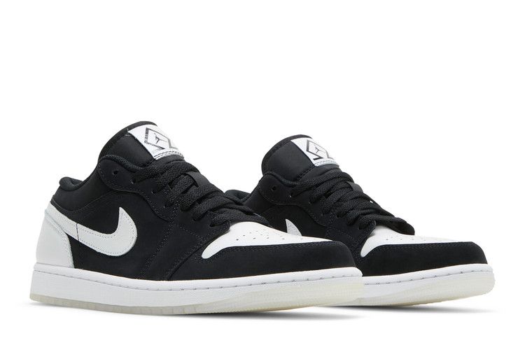 Air Jordan 1 Low SE Black And White Diamond