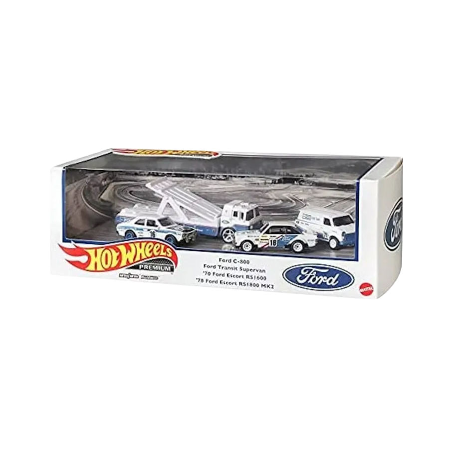 Hot Wheels Premium Collectors Ford Set White Blue