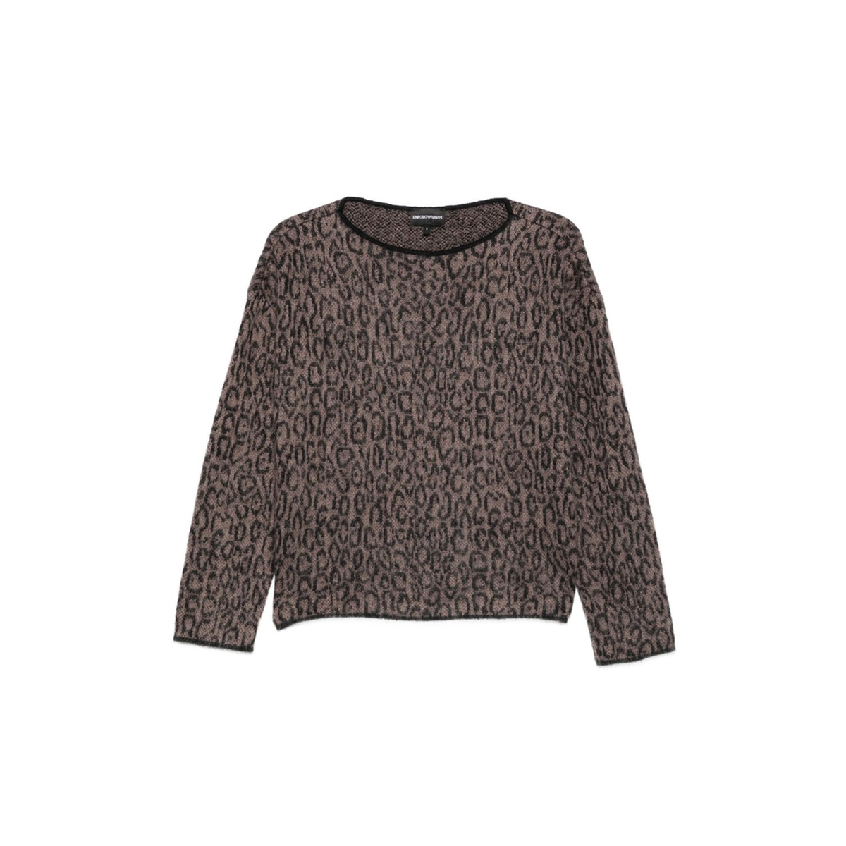 Brown Leopard Print Sweater