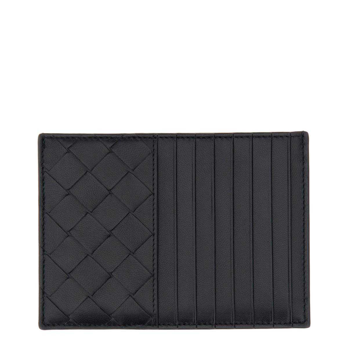 Intrecciato Card Case with Coin Case