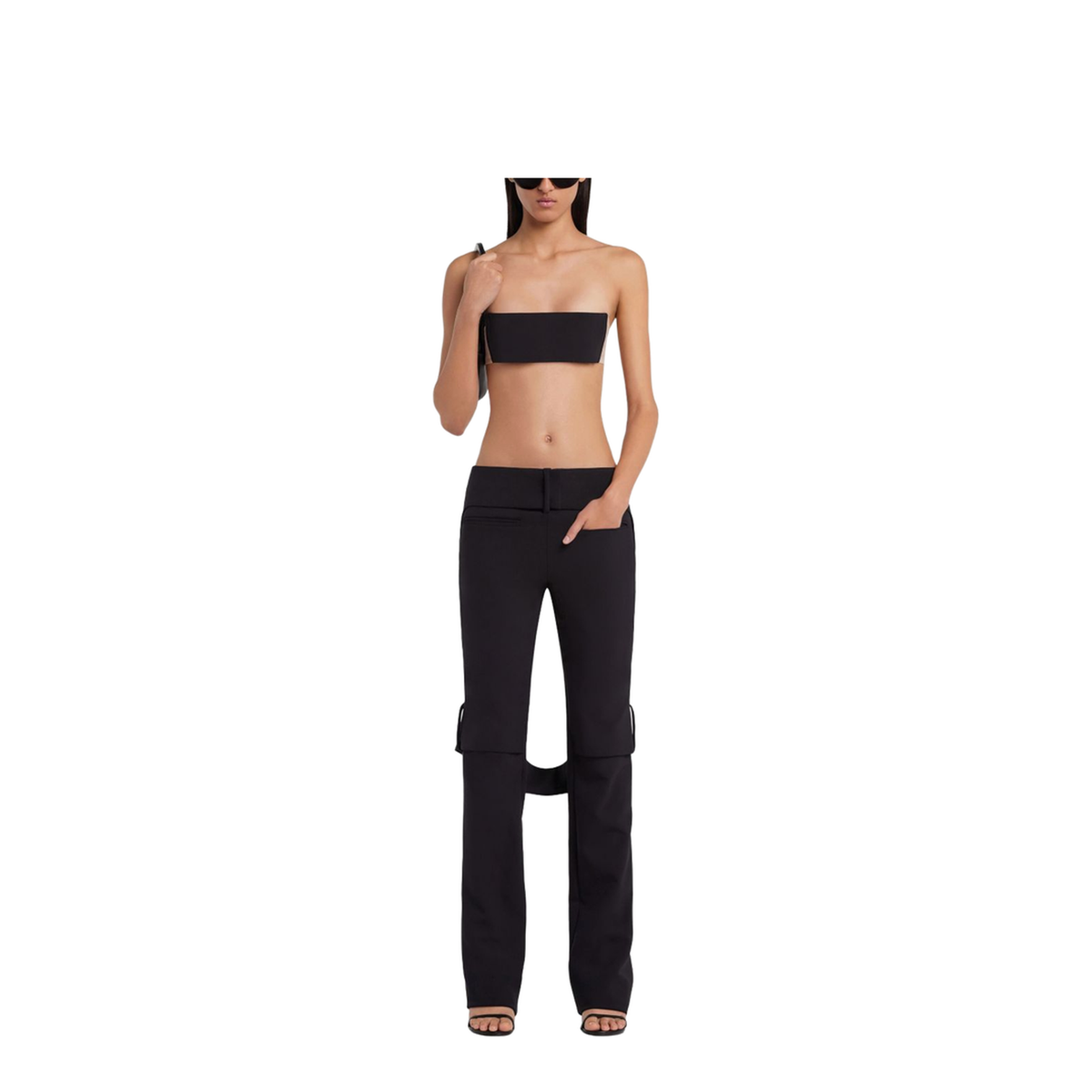 Illusion Crepe Jersey Bra