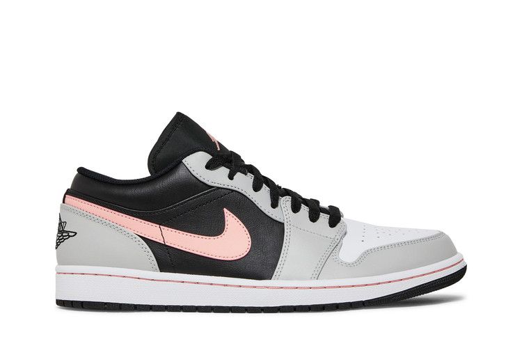 Air Jordan 1 Low Black Grey Fog Bleached Coral