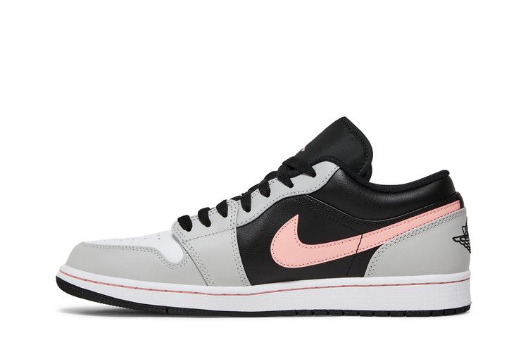 Air Jordan 1 Low Black Grey Fog Bleached Coral