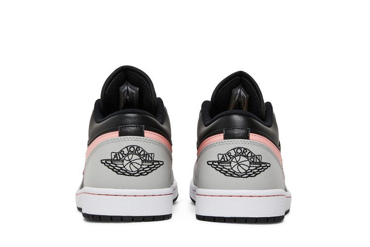 Air Jordan 1 Low Black Grey Fog Bleached Coral
