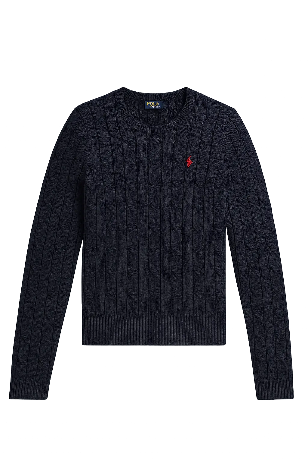 Polo Ralph Lauren Cable-Knit Cotton Crewneck Sweater Hunter Navy