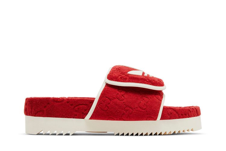 adidas x Gucci Monogram Slide Red