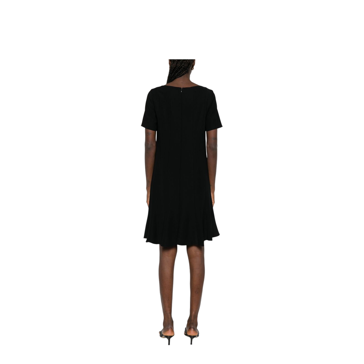 Technical Cady Dress with Pleats