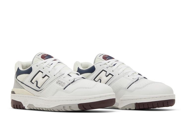 New Balance 550 White Indigo Burgundy