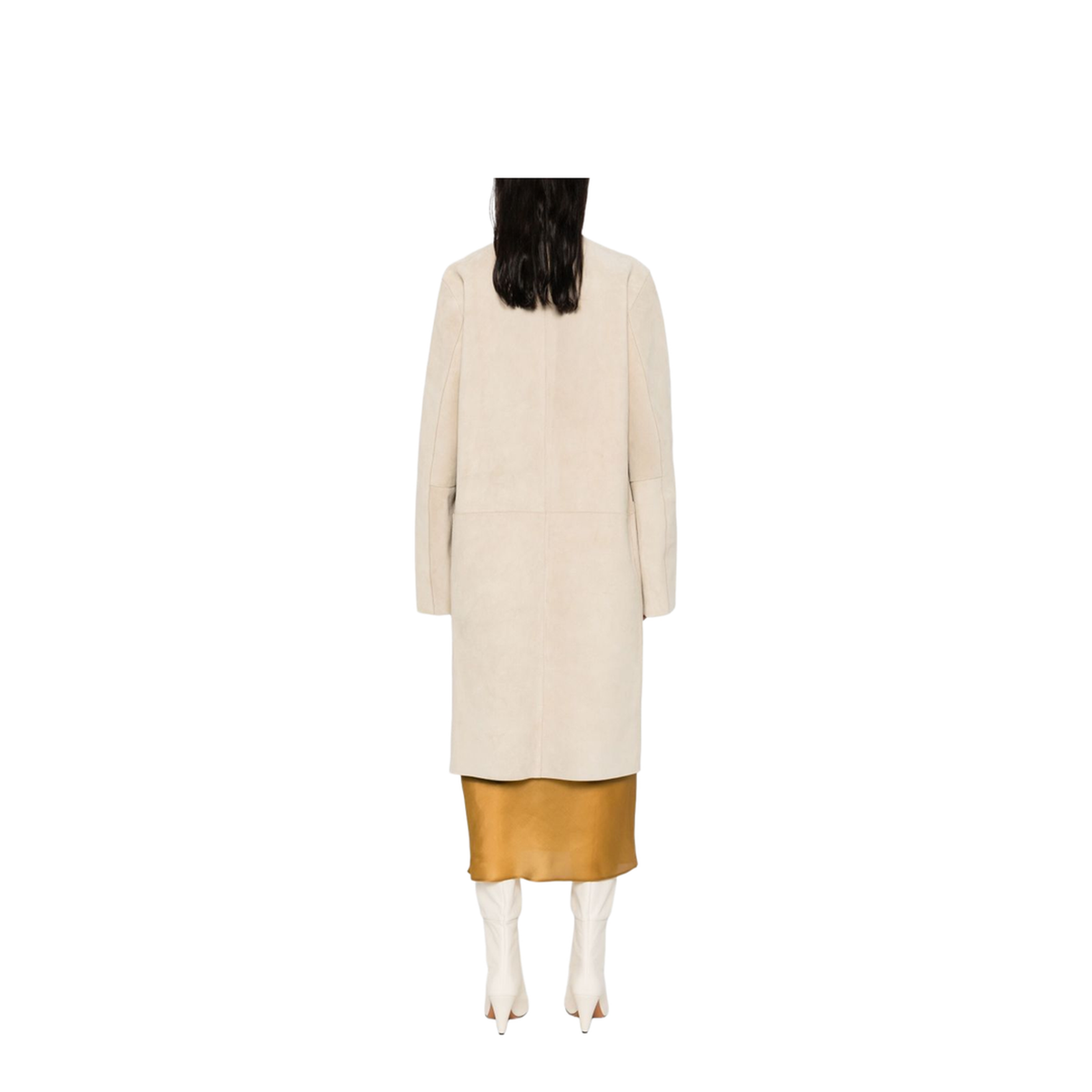 Suede Leather Coat