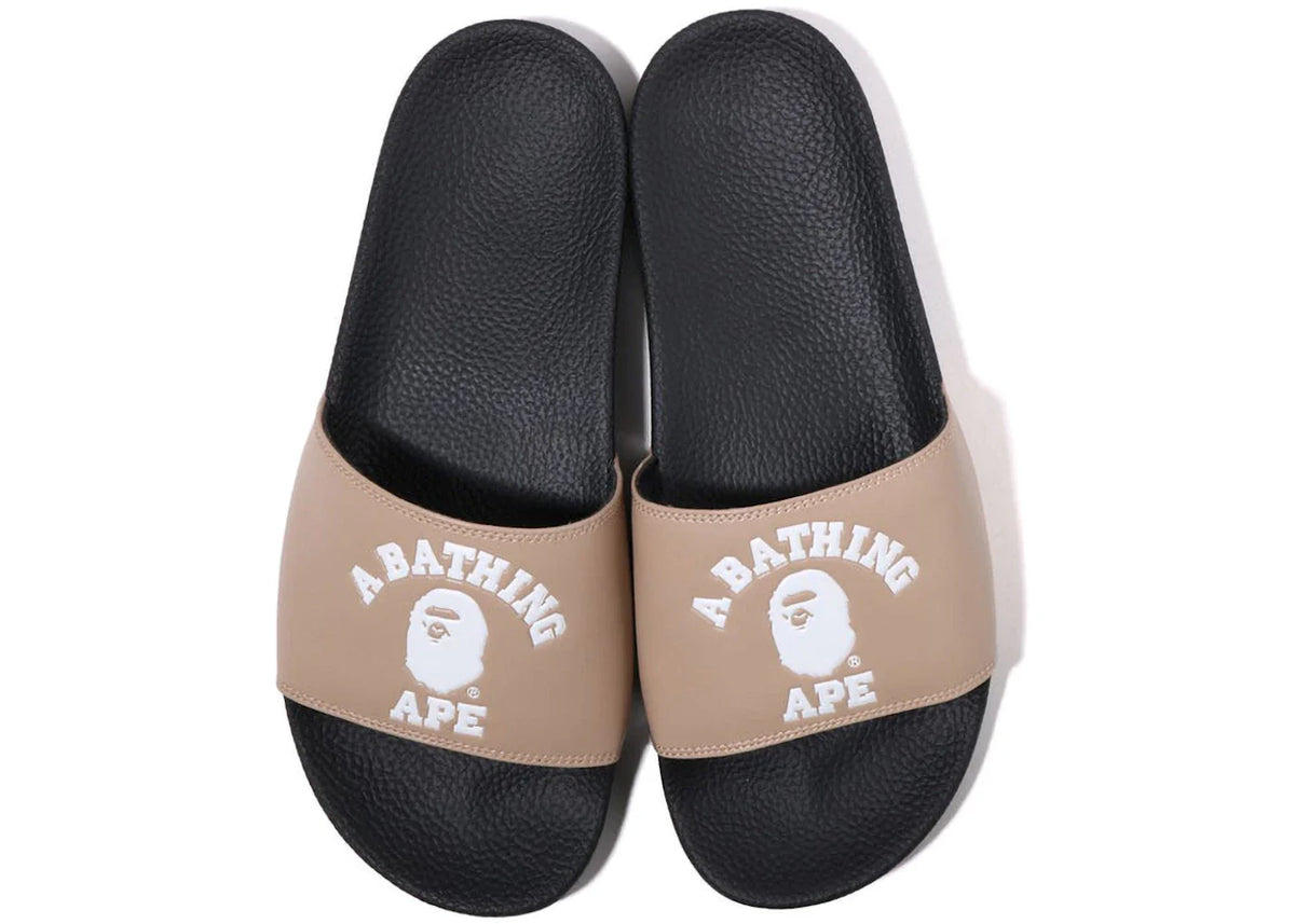 A Bathing Ape College Slide Sandal Online Exclusive Beige (2022)