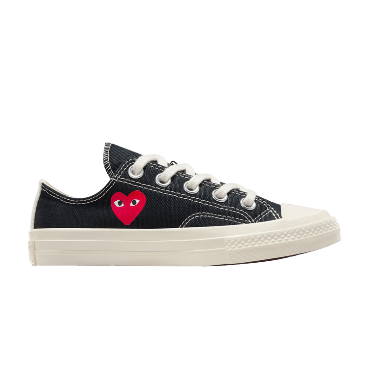 Comme des Garçons PLAY x Chuck 70 Low PS Single Heart - Black