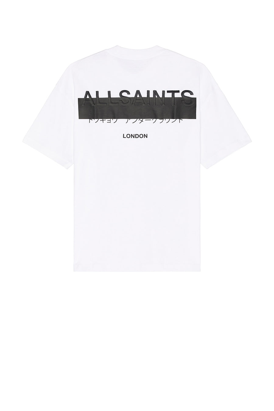 ALL SAINTS REDACT SS CREW ASHEN WHITE TSHIRT