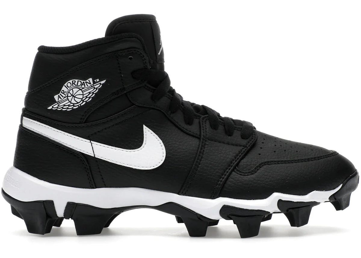 Jordan 1 Mid Cleat Black White GS