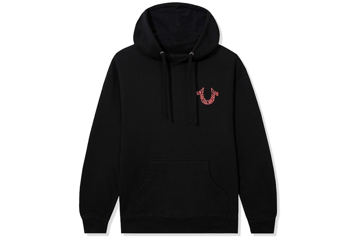Anti Social Social Club x True Religion Anti-Truth Premium Heavyweight Hoodie Black