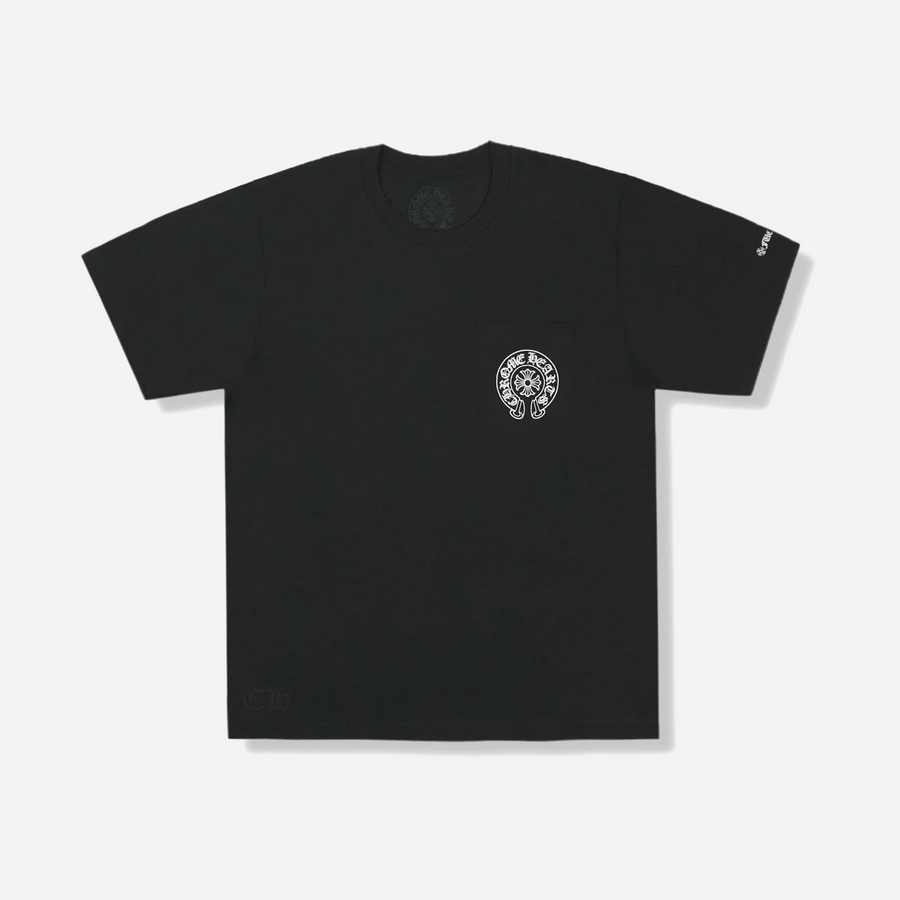 Chrome Hearts Horse Shoe Logo Pocket T-Shirt Black