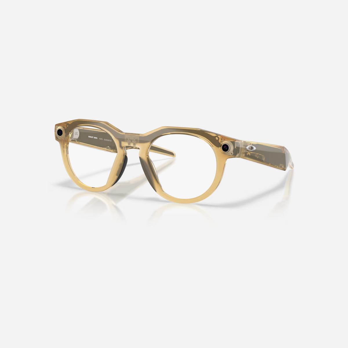Oakley Meta HSTN Transitions Brown Lenses Light Curry Frame AI Glasses