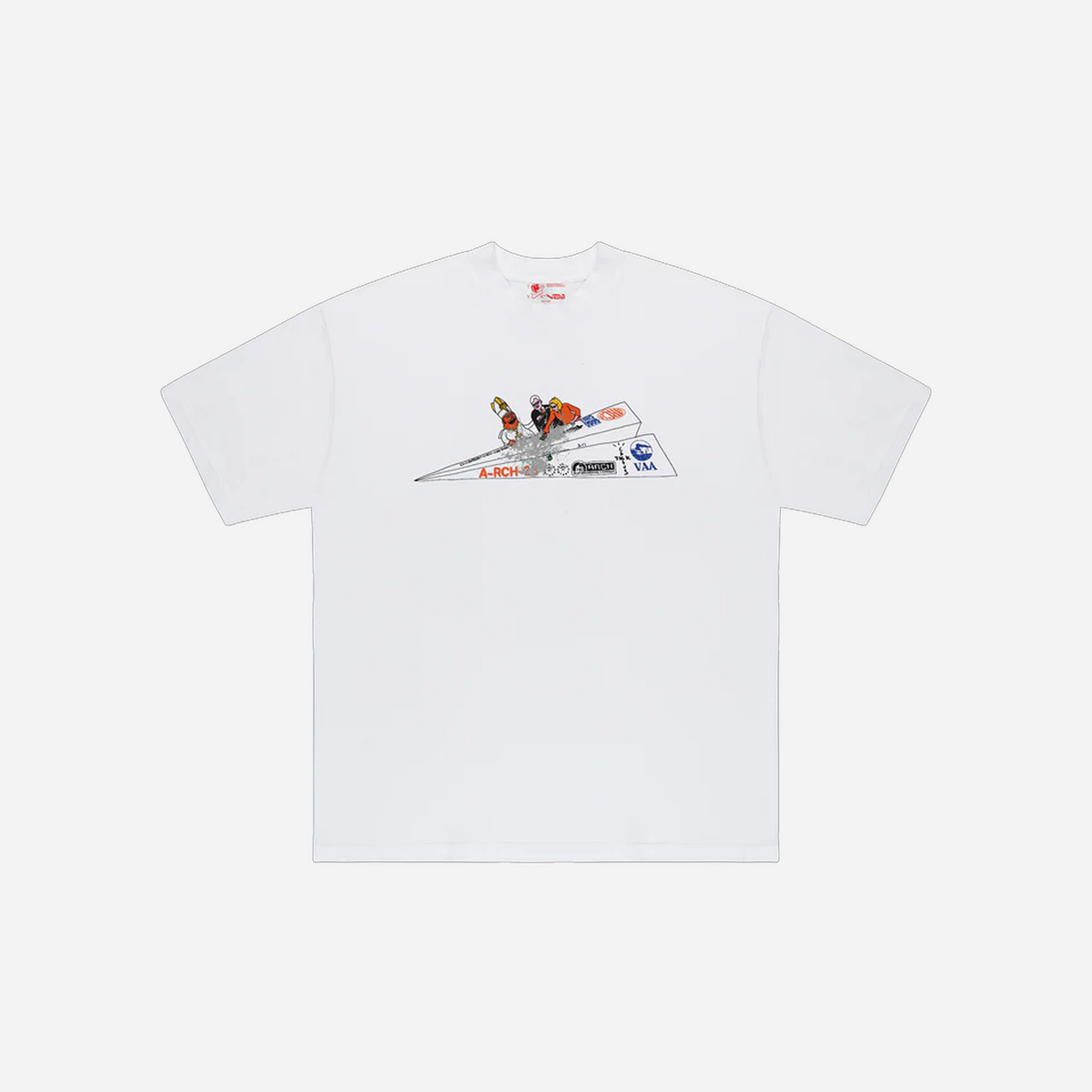 CJ x ARCH Paper Plane T-Shirt White