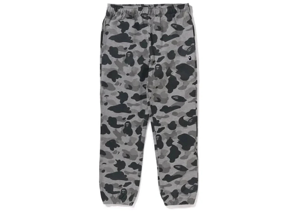 Bape Heather Gray Camo Sweatpants Gray