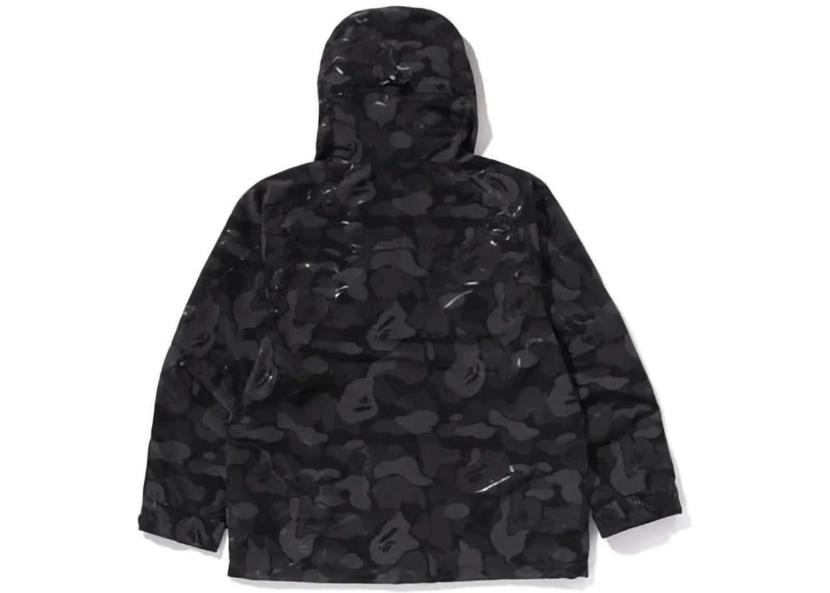 Bape Laminated Camo Snowboard Jacket Black