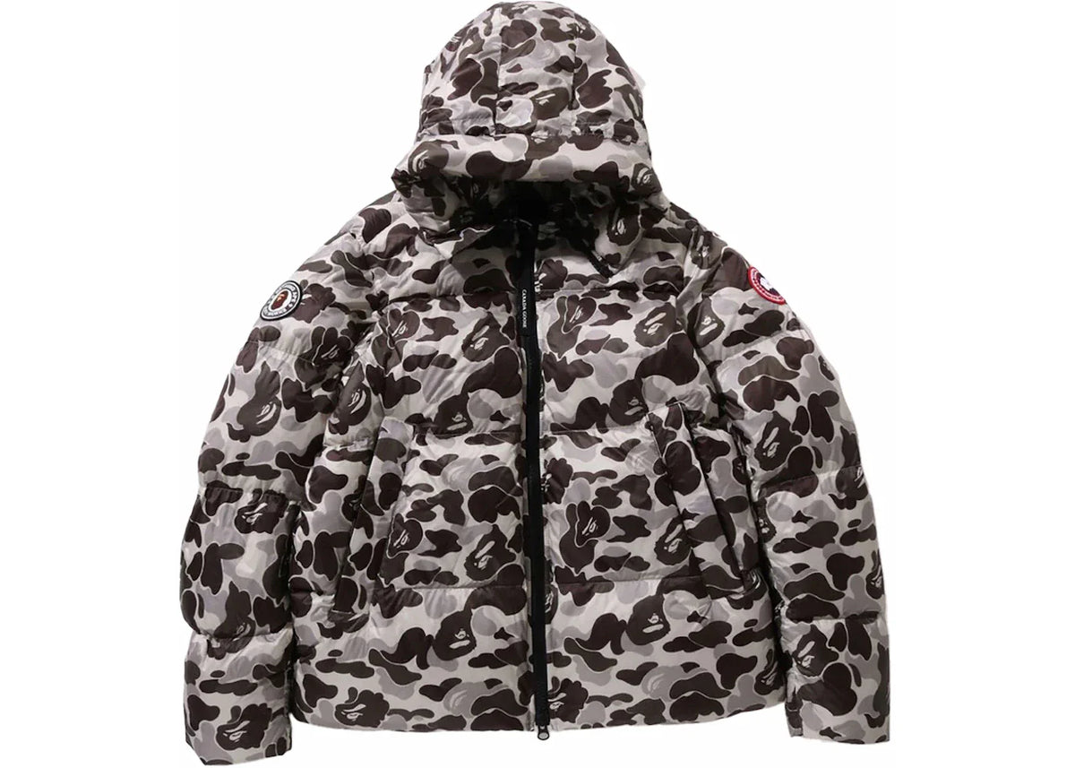 Bape x Canada Goose Crofton Puffer Jacket Grey