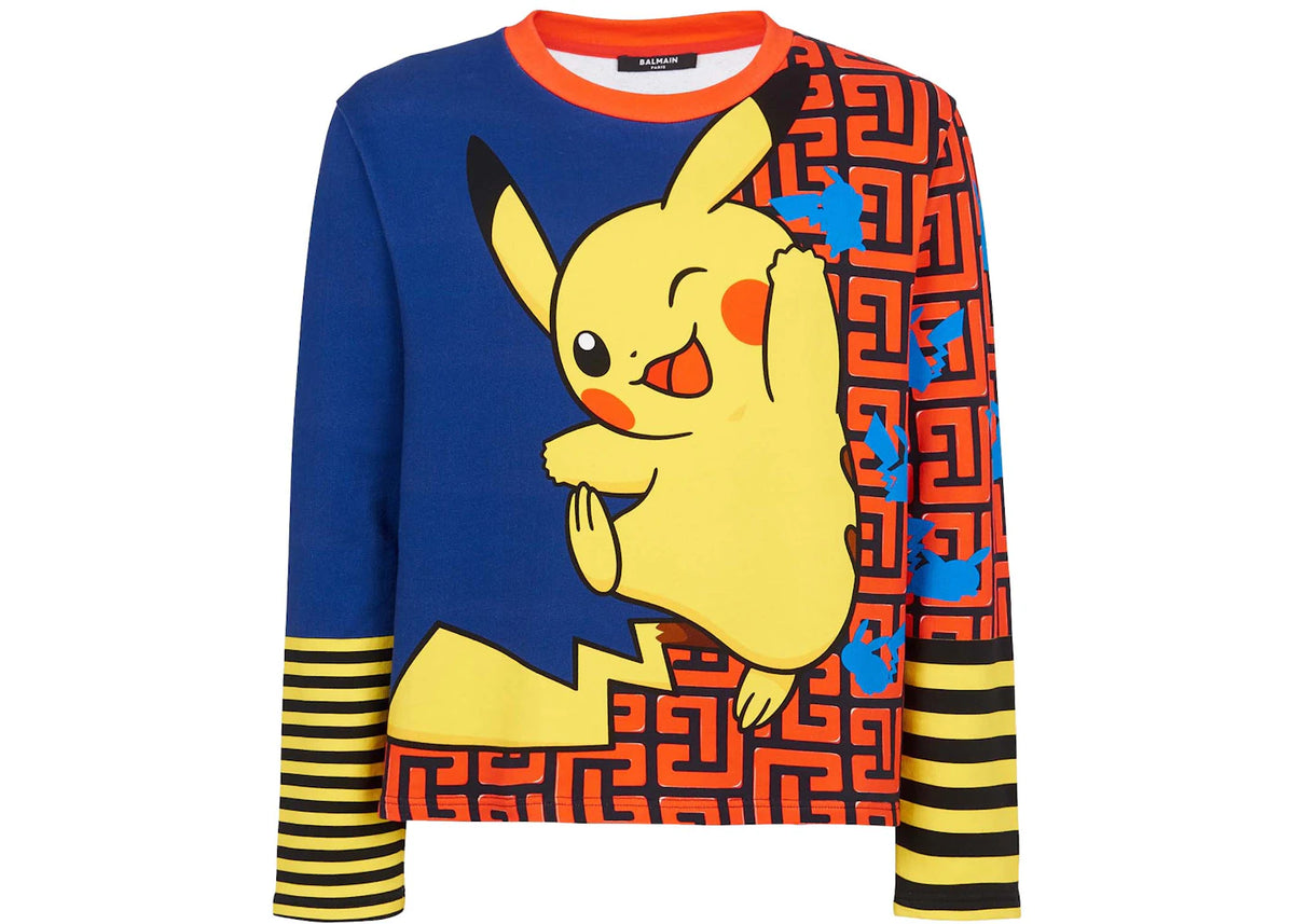 Balmain x Pokemon Print Sweatshirt Multicolor