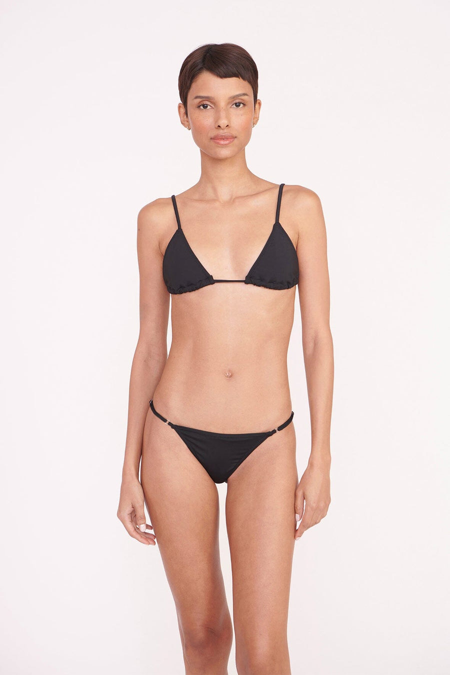 ALEXIS TRIANGLE TOP BLACK