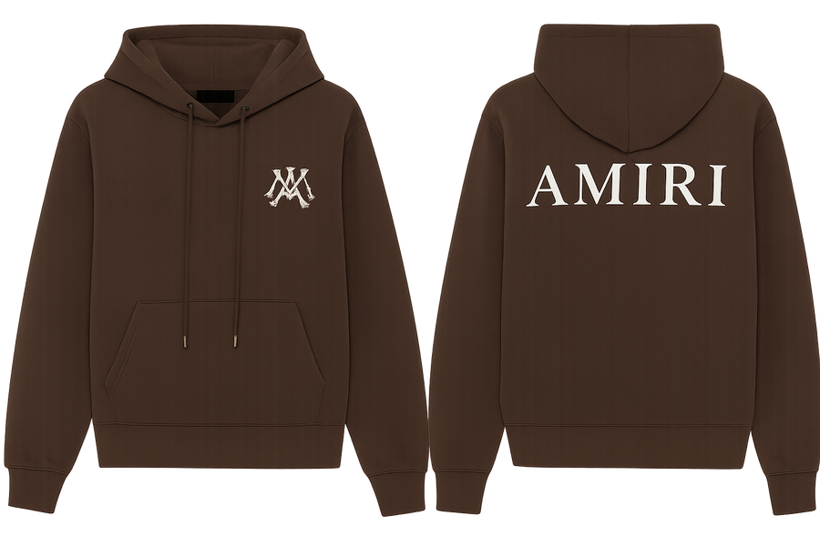 AMIRI MA Core Logo Hoodie brown