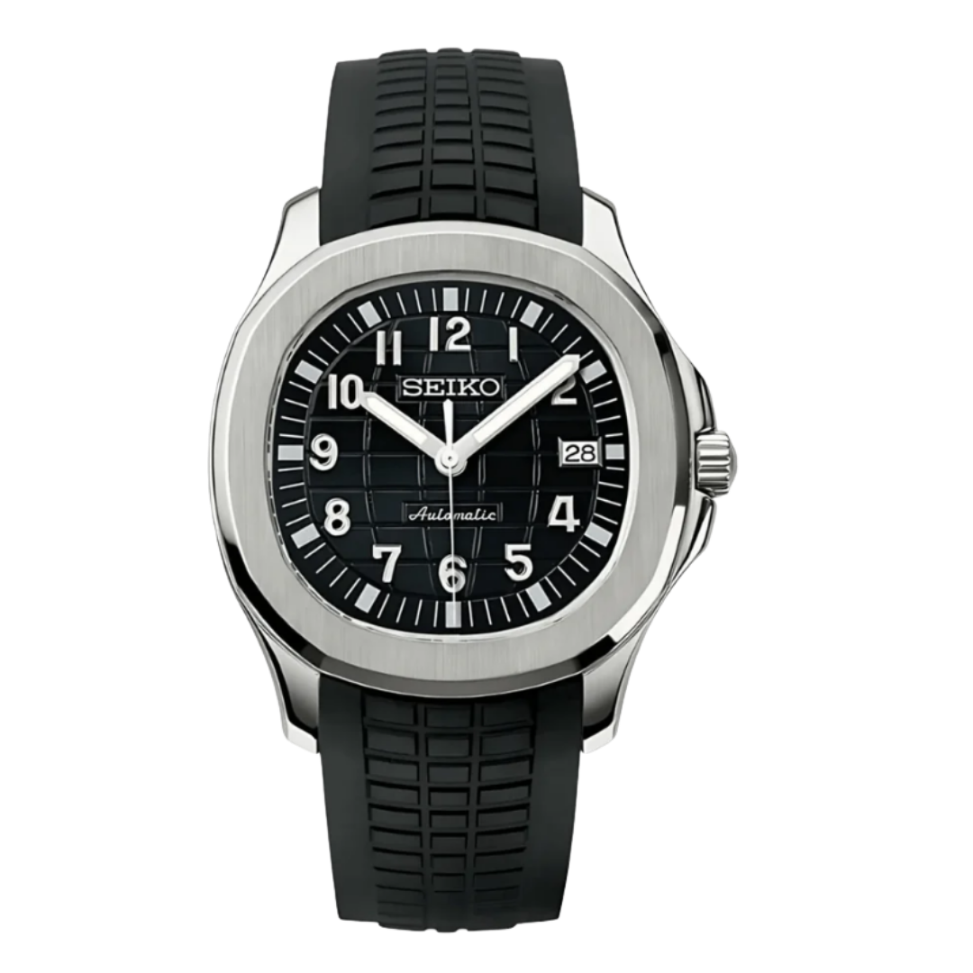Seiko Mod Aquanaut Silver Black